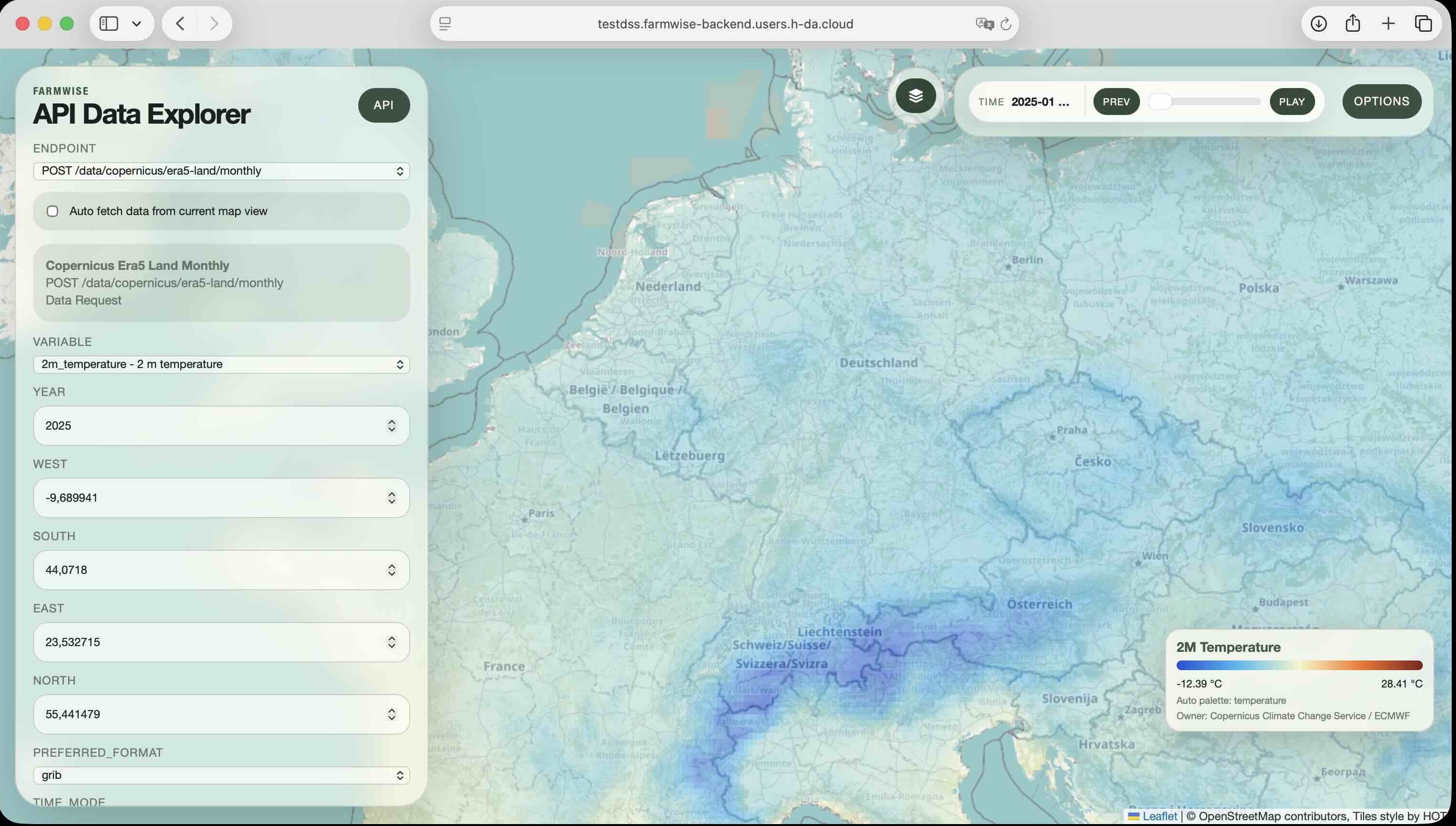 FARMWISE API Data Explorer (Tester)